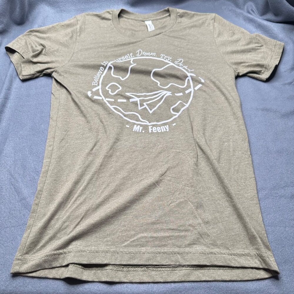Bella Canvas Mr. Feeny Unisex Size Small Tee Shirt Graphic Gray Preowned
